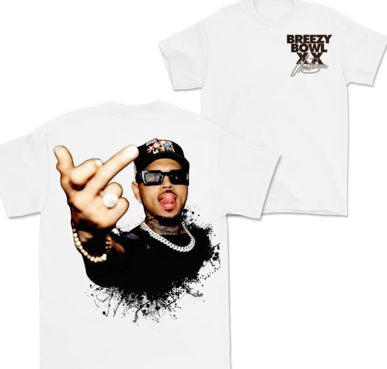 Chris Brown Middle Finger T-Shirt