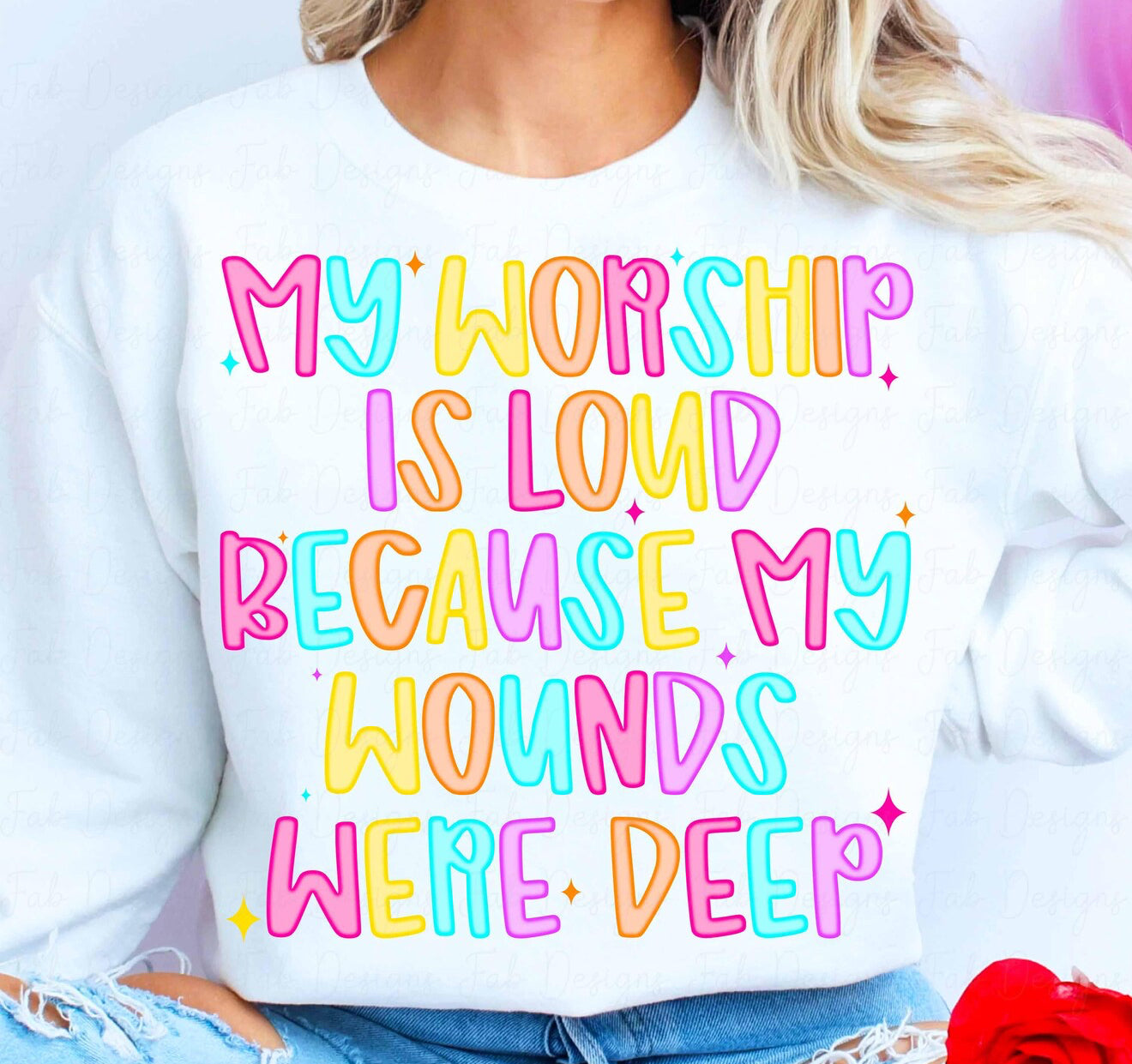 My worship is loud because Tee