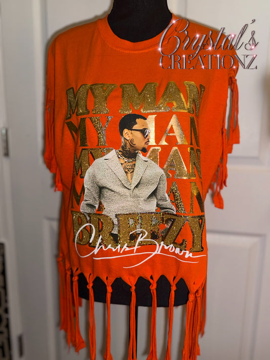MY MAN BREEZY FRINGE SHIRT