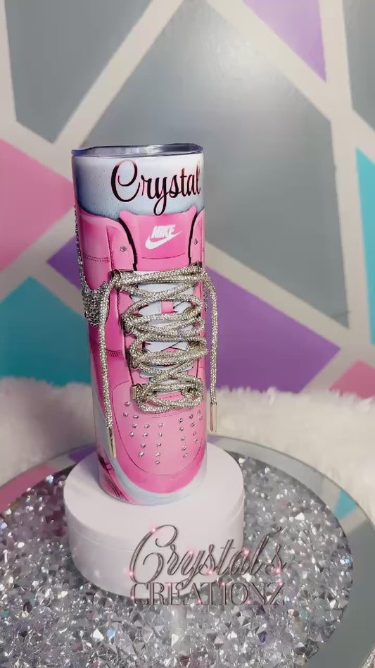 Custom bling Nike Shoe Tumbler